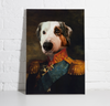 Der Offizier Haustierporträt Hund 
