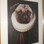 Der Herzog - Portrait von deinem Haustier in braunem Gewand