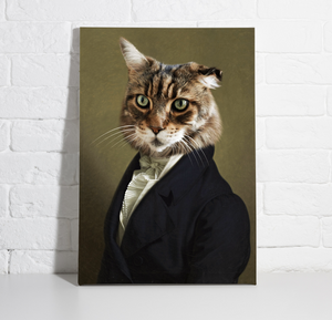 Die Politikerin - Portrait von deinem Haustier im Anzug
